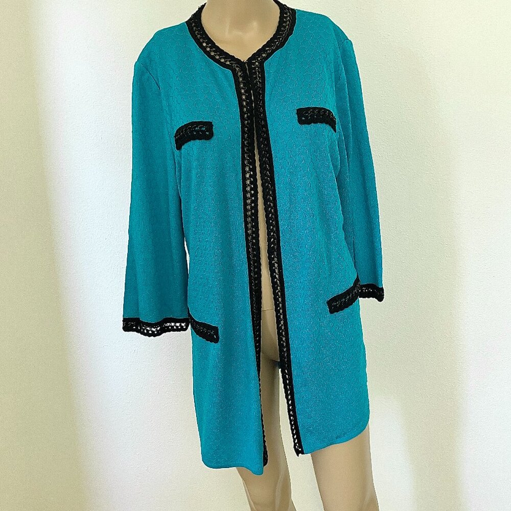 Ming Wang Teal Jacket Extra Large XL